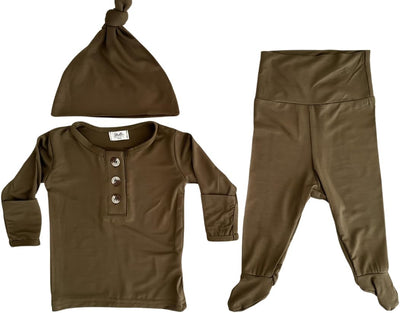 Baby Outfit Set, Soft Baby Clothes, Neutral Newborn Clothes