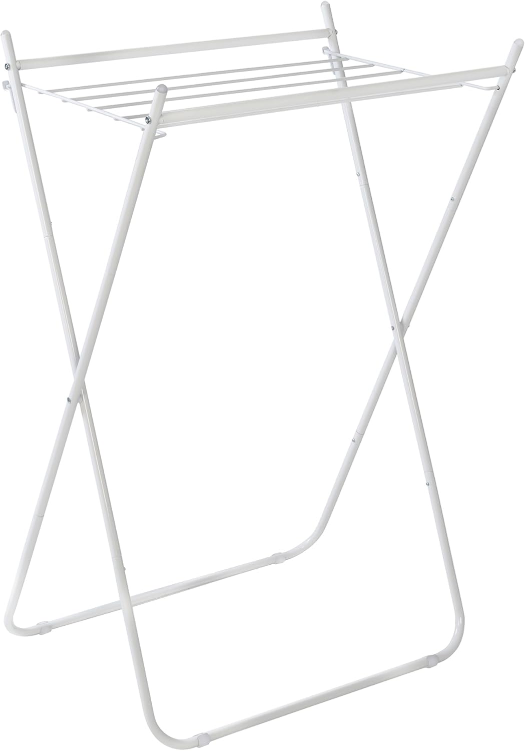 Easy-Fold Collapsible Clothes Drying Rack, Sturdy Metal Laundry Rack Holds 40 lbs, Space-Saving Foldable Towel Rack