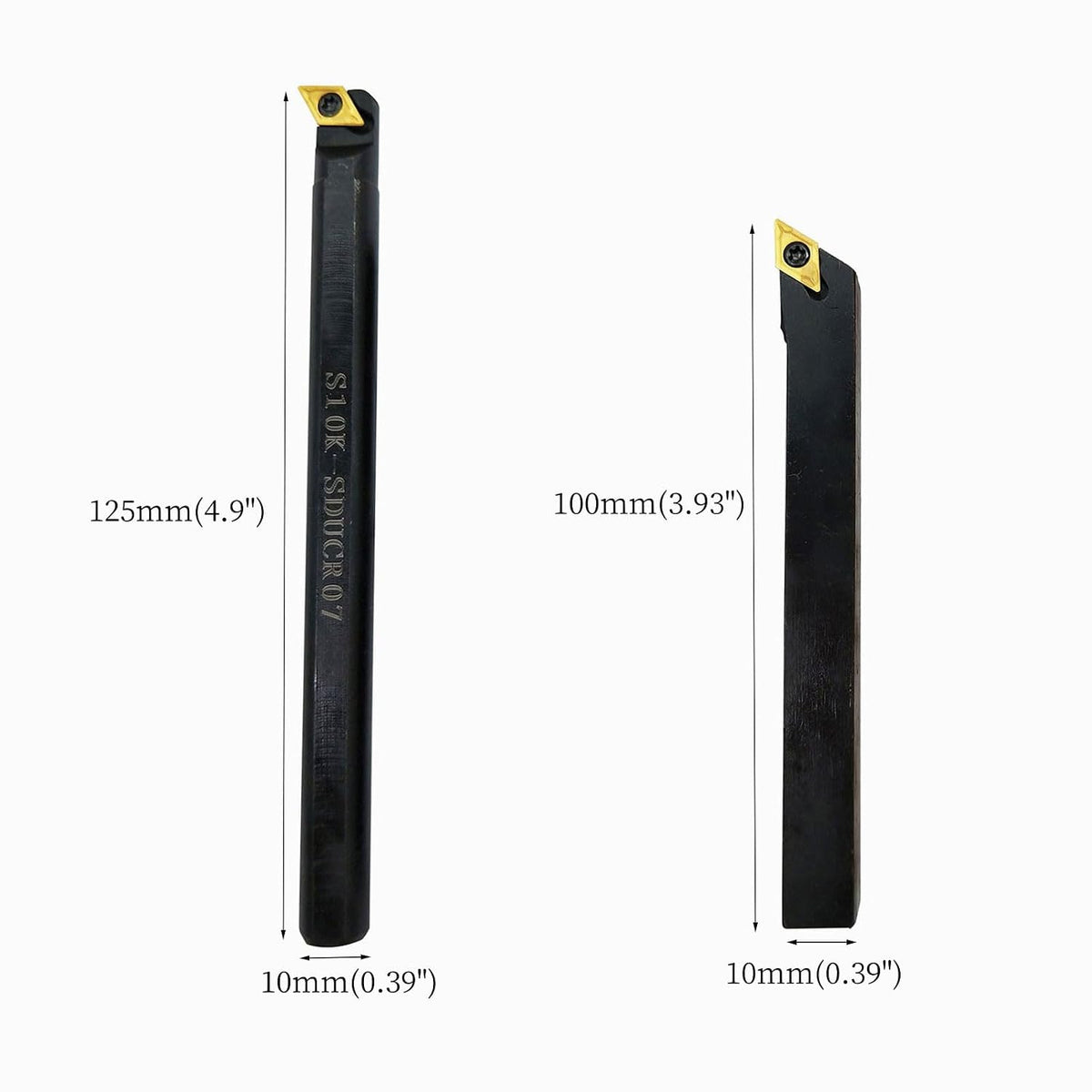 14PCS 3/8in10mm Shank Indexable Lathe Tool Holder Bit Set for Turning Milling Boring bar with Indexable Carbide Turning Insert CCMT21.51 DCMT21.51 (3/8 Holders + 12pcs DCMT2.51)