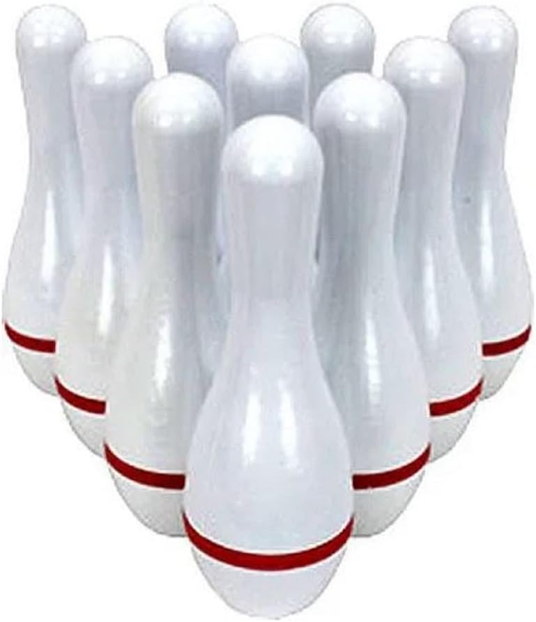 Table Shuffleboard Bowling White Pins - Pinsetter - Rules Booklet - Score Chart - Carrier Bag & Wood Ball