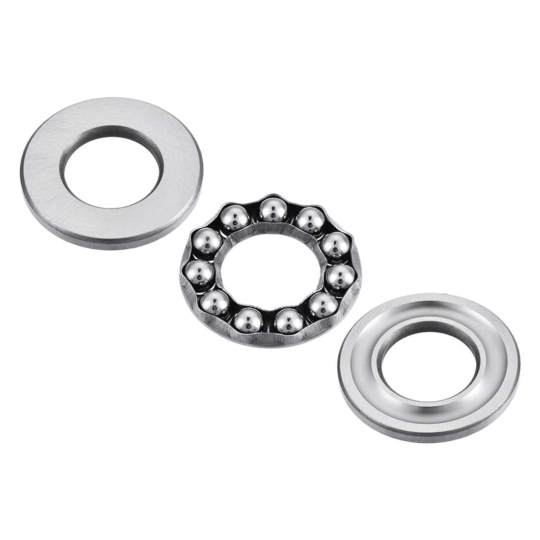 uxcell 51203 Thrust Ball Bearings 17mm x 35mm x 12mm Chrome Steel Single Direction 3pcs