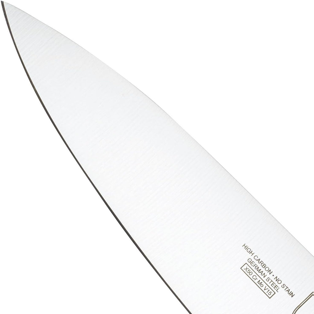 M21078 Genesis 8-Inch Short Bolster Chef's Knife,Black
