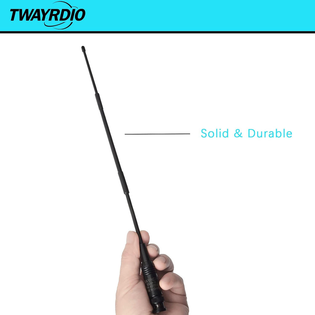 27MHz CB Radio Antenna Whip Handheld BNC Antenna Portable Replacement Compatible with Midland 75-822 75-785 MHS75