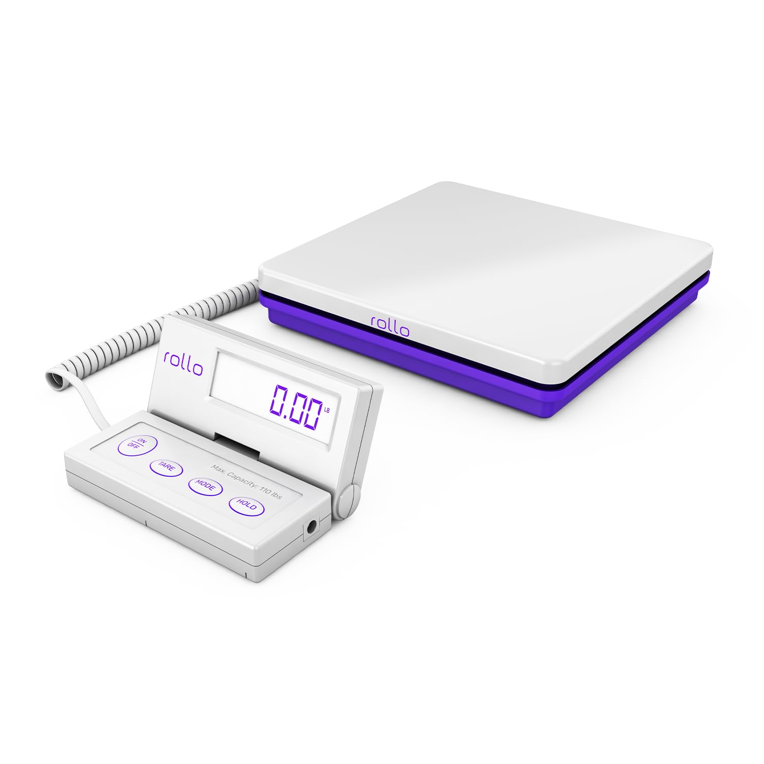 Shipping Scale for Packages - Digital Postal Scale (110 Lb Max) | Hold and Tare Functions - Includes AC Adapter and