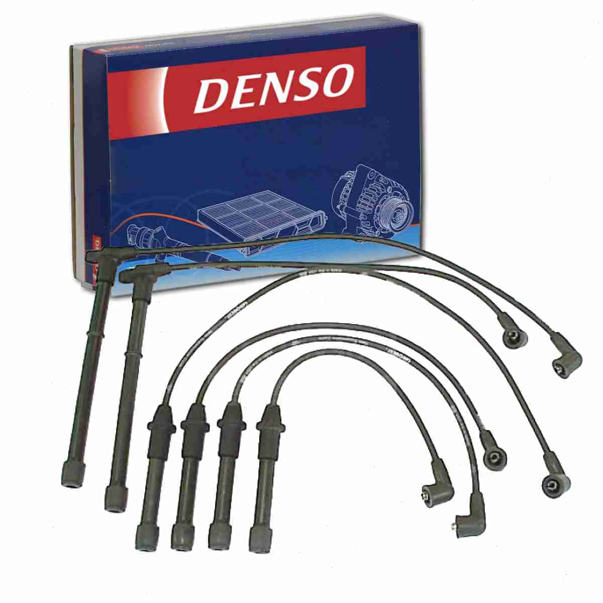 DENSO Spark Plug Wire Set Compatible with Nissan Xterra 3.3L V6 2000-2002