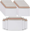 100PCS Stay Flat Mailers, 6x10 Inch Rigid Mailers Cardboard Envelopes, Self-Seal Mailers, White Rigid Shipping