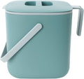 Kitchen Compost Bin, 2.6L Countertop Compost Bin, Green | Odor-Tight. Filter-Free. Dishwasher Safe.