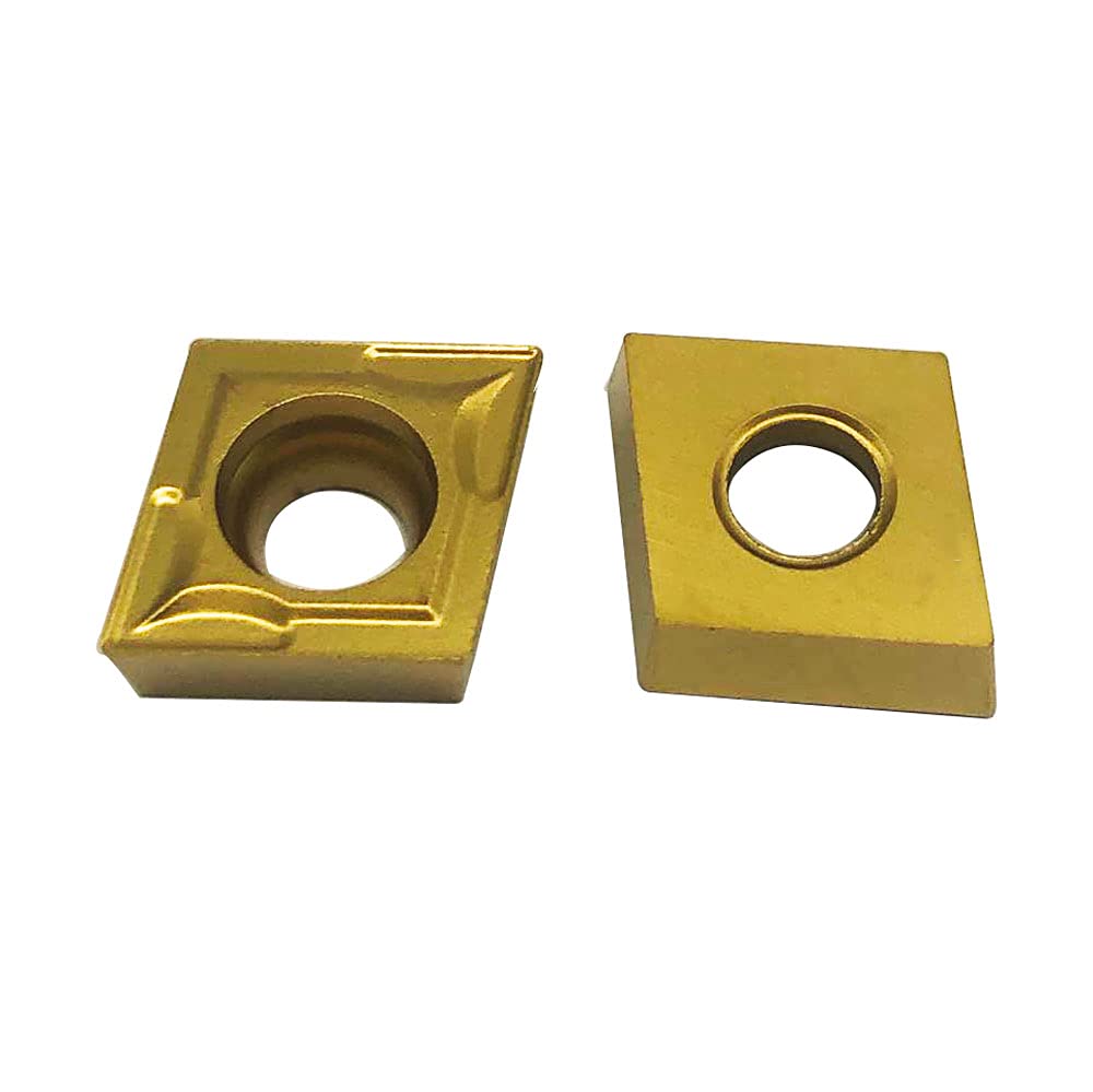 20pcs CCMT09T304/CCMT32.51 Carbide Turning Inserts,CCMT Insert Mutilayer Coated CNC Lathe Replacement Cutters Inserts for Lathe Turning Tool Holder Boring Bar