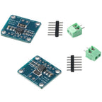 2Pcs INA219 I2C Interface, Bi-Directional DC Sensor, DIY Current Power Supply, Breakout Board Module Kit for Arduino Raspberry Pi, Blue