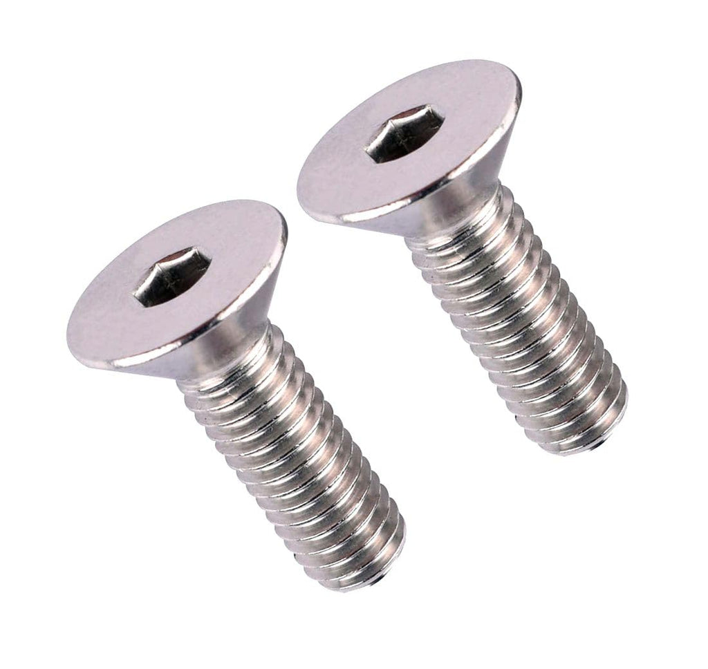 #8-32 x 5/8" Flat Head Socket Cap Screws Countersunk Bolts, Allen Hex Socket Drive, 304 Stainless Steel 18-8, Full Thread, 40Pcs