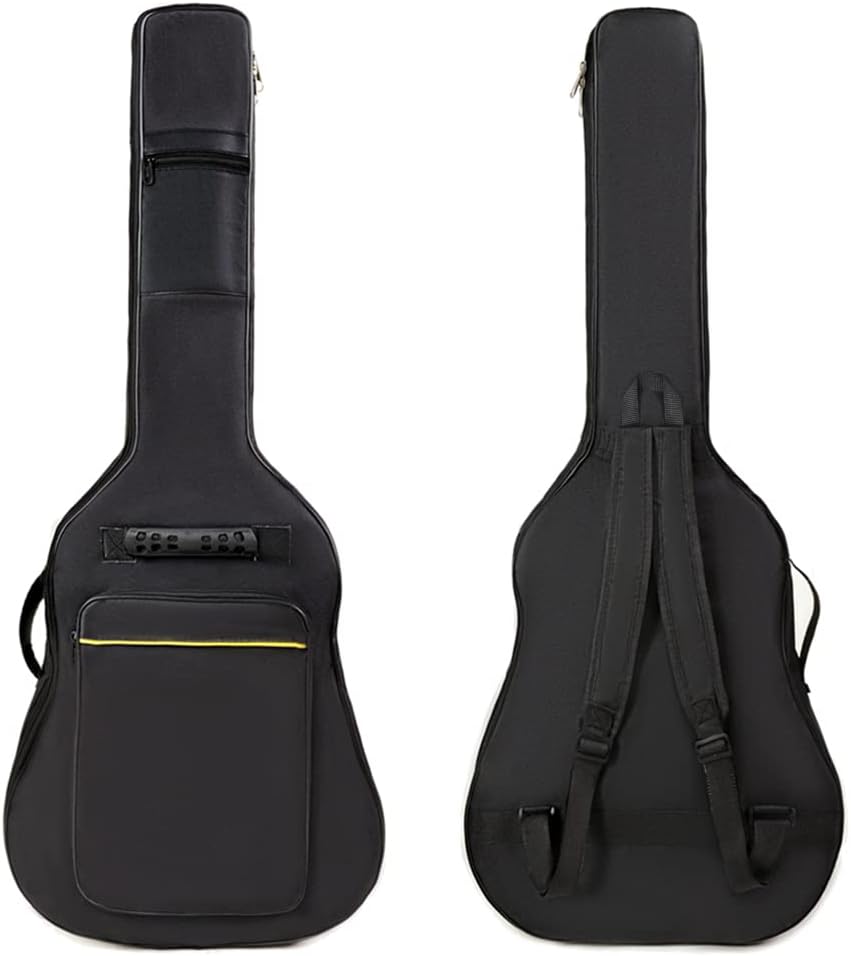 36 Inch Acoustic Guitar Gig Bag Waterproof Dual Adjustable Shoulder Strap 5mm Padding Backpack with Accessories -For