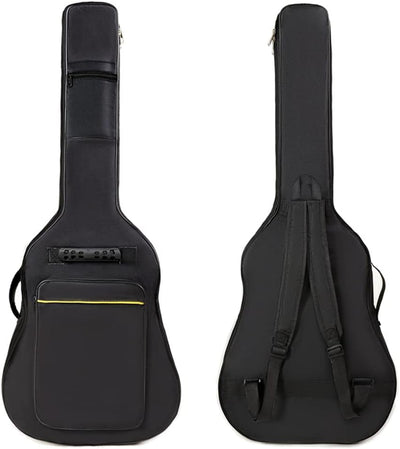 36 Inch Acoustic Guitar Gig Bag Waterproof Dual Adjustable Shoulder Strap 5mm Padding Backpack with Accessories -For