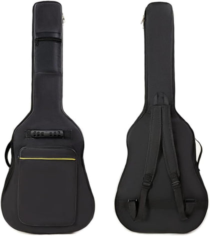 36 Inch Acoustic Guitar Gig Bag Waterproof Dual Adjustable Shoulder Strap 5mm Padding Backpack with Accessories -For
