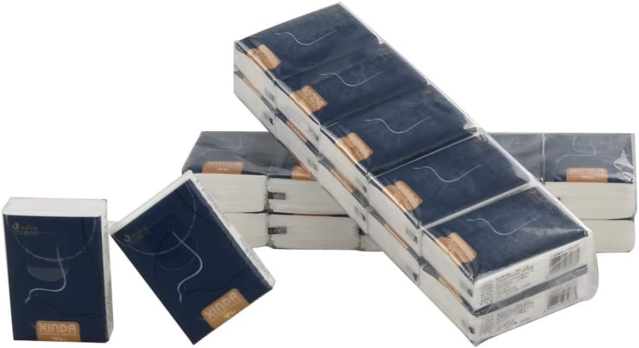 120 Packs Facial Tissue Travel Packs, 4 Ply Soft Tissues