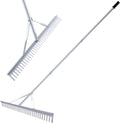36 Inch Aluminum Landscape Rake | Garden Rake, Heavy Duty, Metal Construction, Loosening Soil