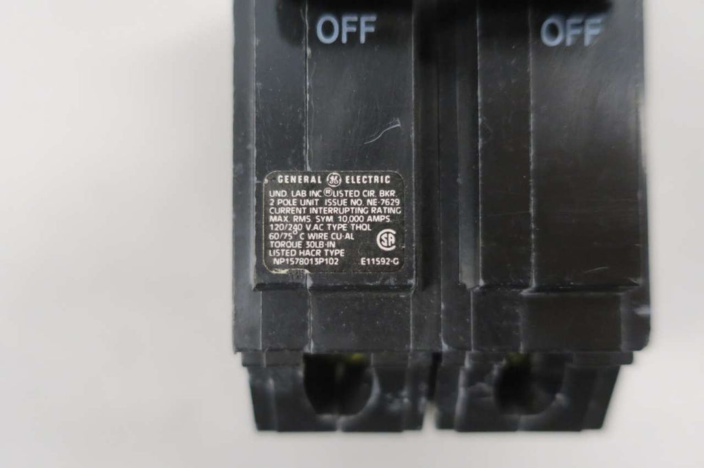 GE THQL2150 Molded CASE Circuit Breaker 2P 50A AMP 120/240V-AC D575771