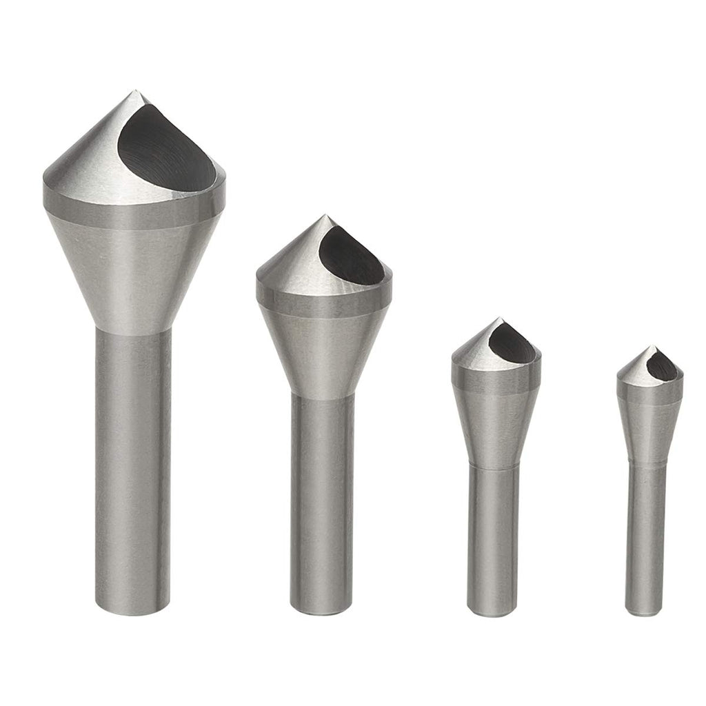 4pcs Countersink Chamfer Tool HSS(4241) Deburring Tool Set