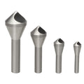 4pcs Countersink Chamfer Tool HSS(4241) Deburring Tool Set