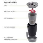 Universal Reusable Filter MultiStream Technology - Gray Reusable Coffee Filter Approved Quality Durable Replacement Parts (4)