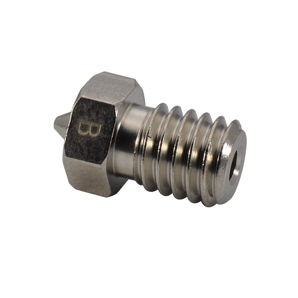 Upgrade Plated Wear Resistant M6 Thread Brass Nozzle Pack 0.4mm for 1.75mm V6 Hotend Titan Aero Extruder Prusa I3 MK3