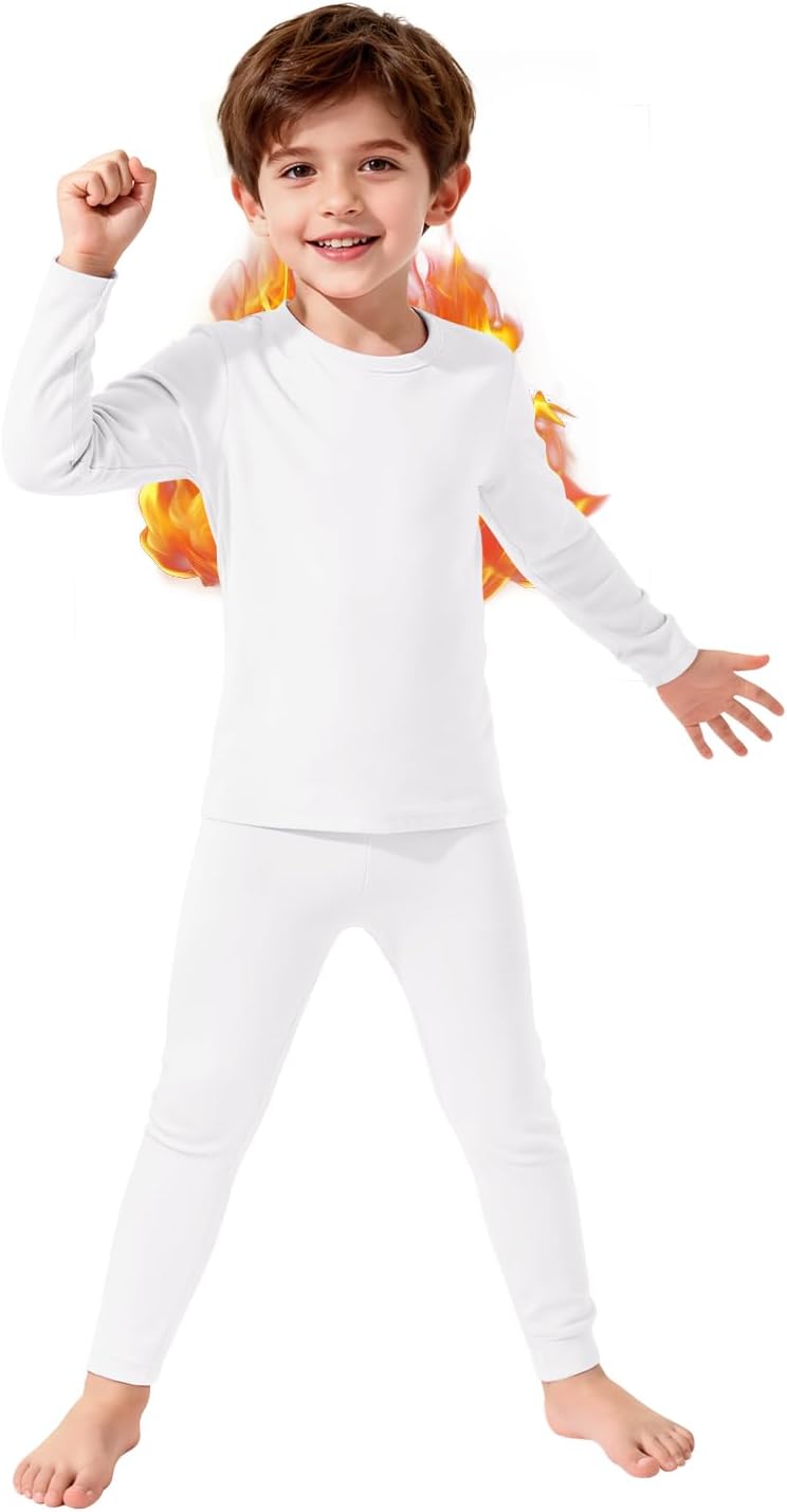 Kids Thermal Underwear Long Johns for Boys Girls Base Layer Toddler Thermal Set Ultra Soft
