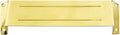 MSH158CR003 Solid Brass Mail Slot Hood for Open Back Plates in PVD Lifetime
