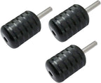 Tattoo Machine Grips Aluminum Back Stem Tattoo Tubes-Black 3pcs