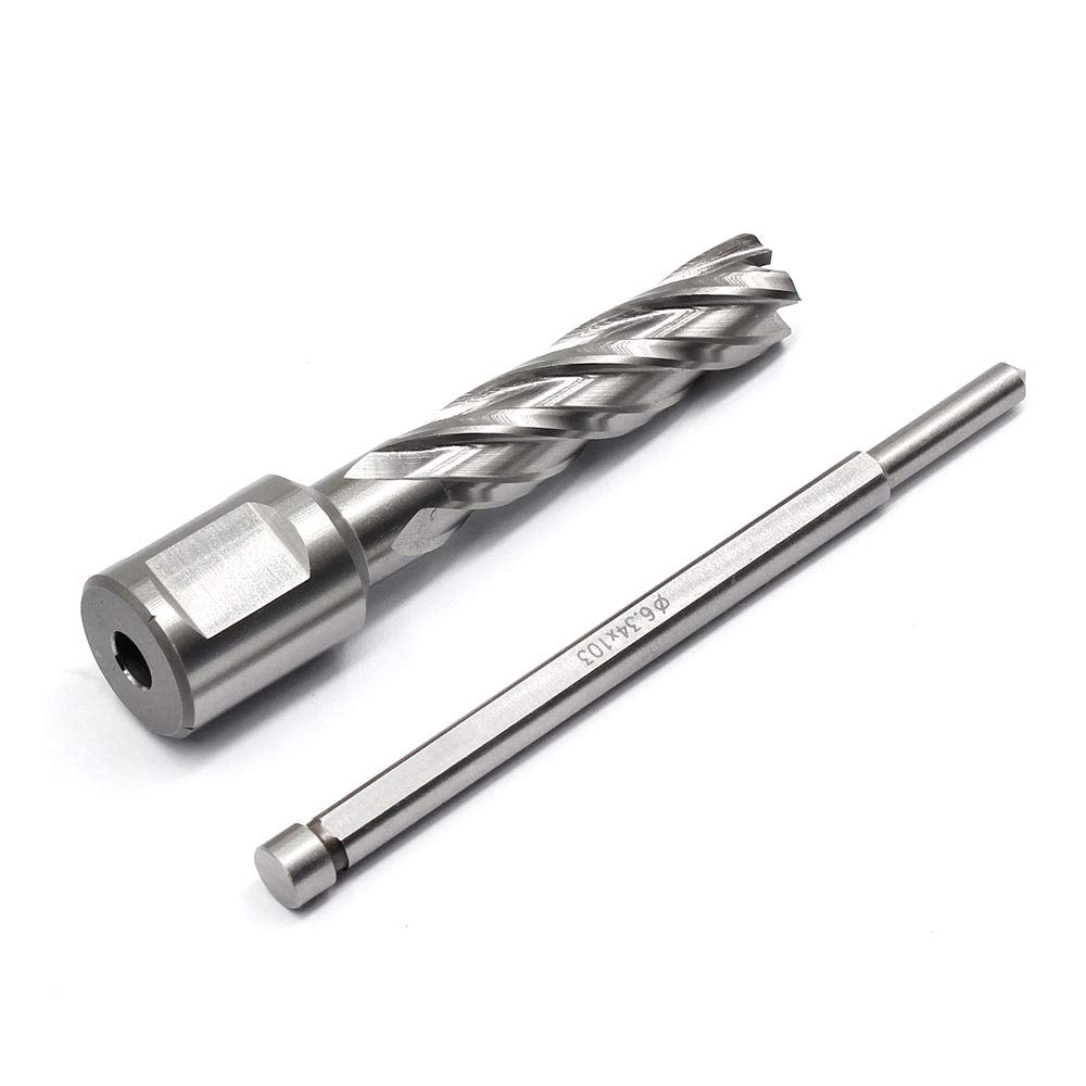 Annular Cutter JESTUOUS 3/4 Inch Weldon Shank 1/2 Cut Dia 2 Cut Depth