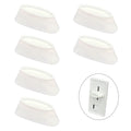 6pcs Dimmer Switch Knobs, Replacement Universal Dimmer Knob for Ceiling Lights & Wall Switches,PETG Material Split Slider, White,Compatible with Lutron Skylark Fan Control