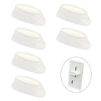 6pcs Dimmer Switch Knobs, Replacement Universal Dimmer Knob for Ceiling Lights & Wall Switches,PETG Material Split Slider, White,Compatible with Lutron Skylark Fan Control