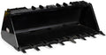 HD Skid Steer Dirt Bucket with Bolt-On Teeth, Rated 2,645 LB, Universal Quick Tach