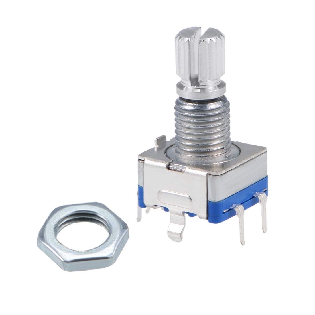 uxcell 360 Degree Rotary Encoder Code Switch Digital Potentiometer EC11 5 Pins 15mm Shaft 2pcs