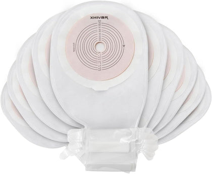Ostomy Colostomy Supplies 1-Piece Premium Medicals Pouch Ostomy Bag Colostomy Pouch One-Piece System (Box of 10)