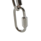 Qjaiune 24 PCS 1/8" Quick Links, 304 Stainless D-Shape Chain Connector