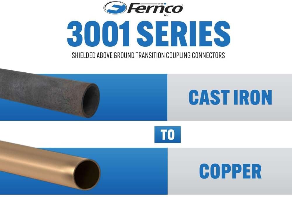 Proflex 2 In. x 2 In. PVC Shielded Coupling - Cast-Iron, Plastic, Steel to Copper - 1 Each