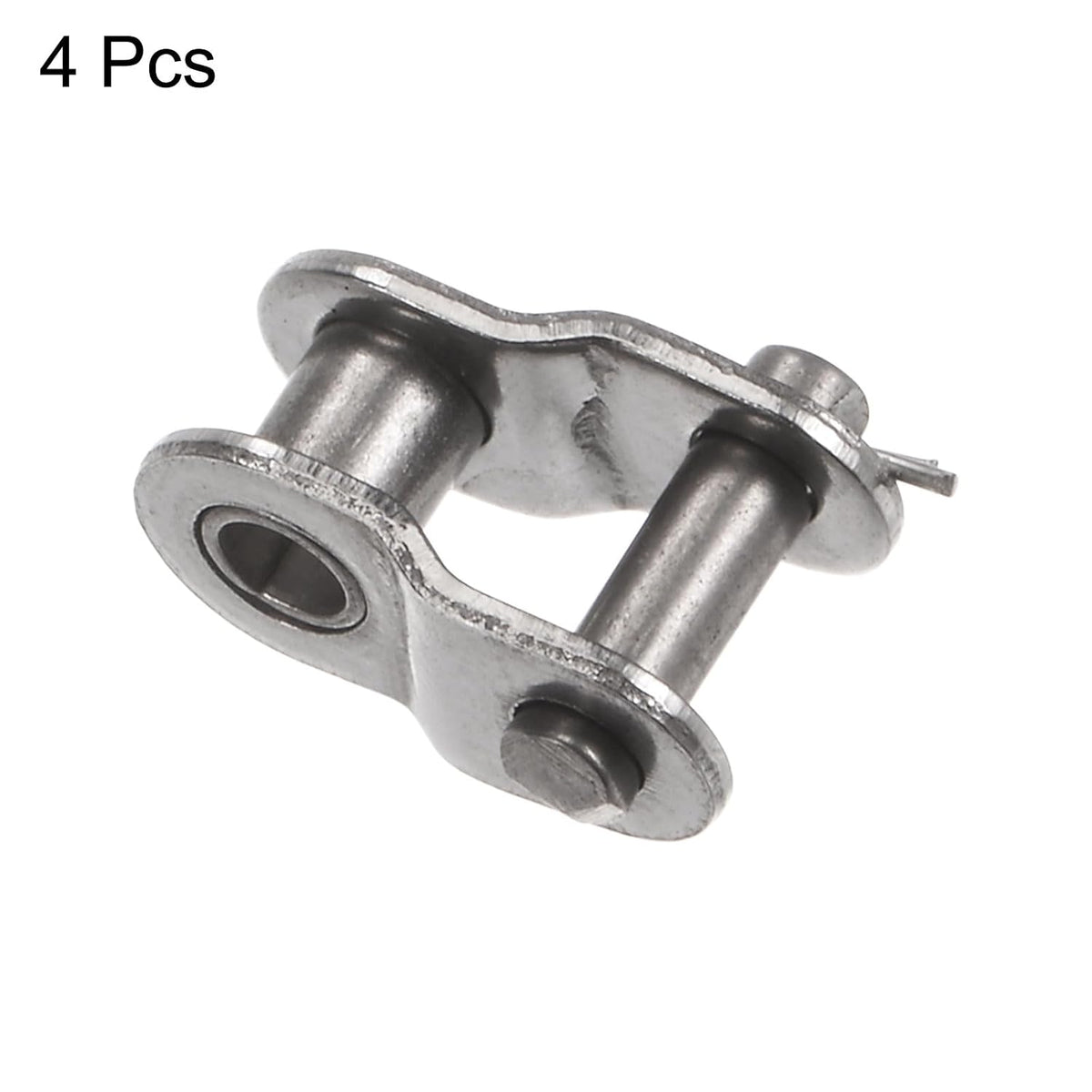 uxcell 4Pcs #25 Chain Offset Half Link Roller 1/4" Pitch Stainless Steel Standard Chain End Connector Split Links for 04C Chain