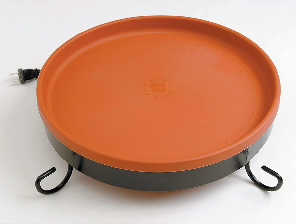 75W Heated Bird Bath for Outdoors, 14 Inch, Terracotta
