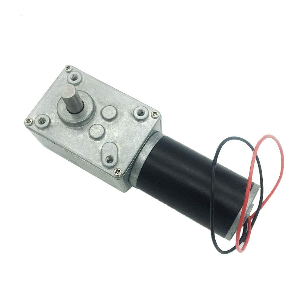 BRINGSMART 24V 40rpm DC Worm Gear Motor Self-Locking Mini Engine Turbine