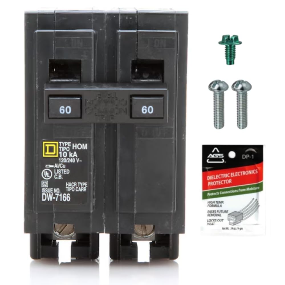 Genuine Square D HOM260 60 Amp Double Pole Circuit Breaker Kit