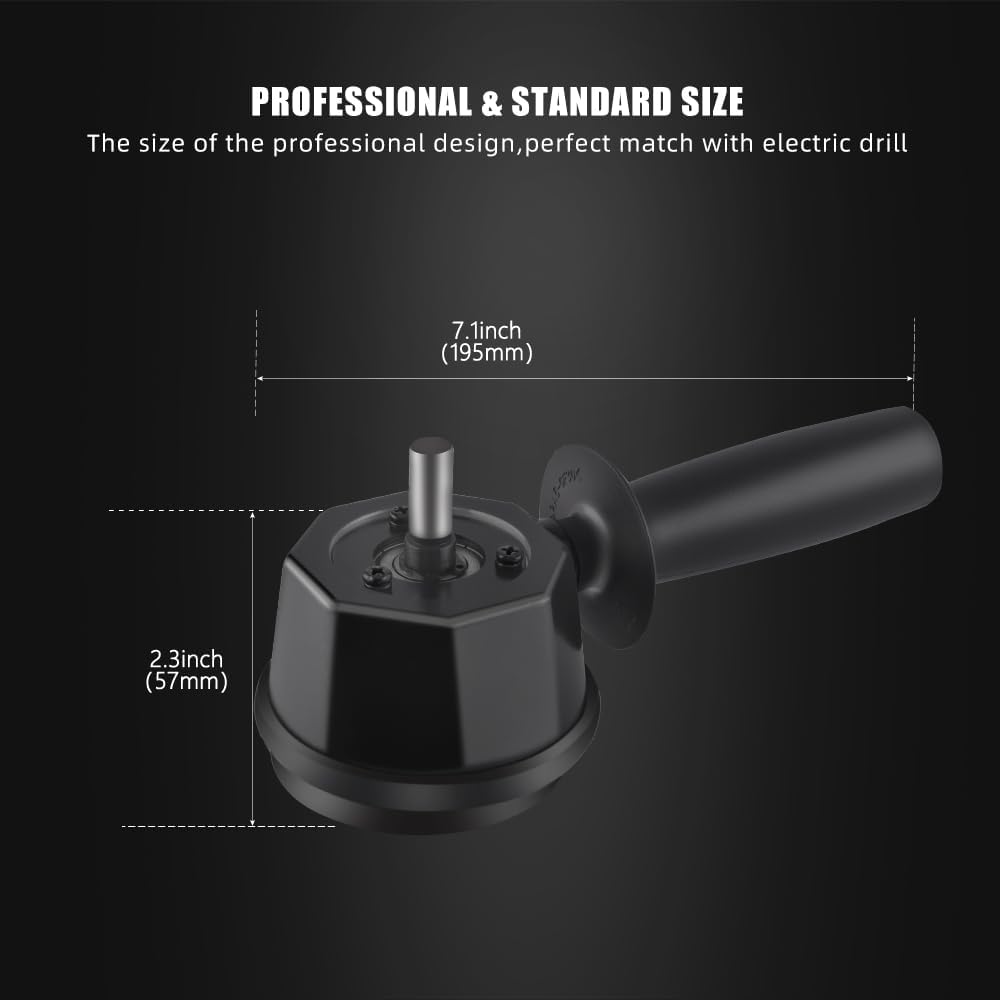 Dual Action Power System Tool, Forced Dual Action Polisher Adapter Detailing Tool with 3Pcs Polishing Pads For
