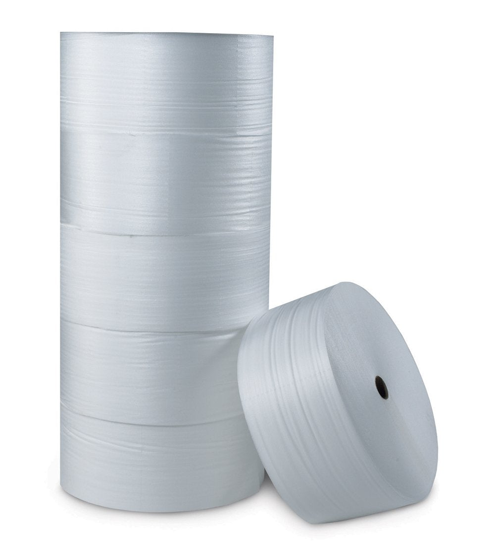 Polyethylene Parcel Ready Air Foam Roll, 350' L x 12" W x 1/8" H, White (FWUPS18S12)