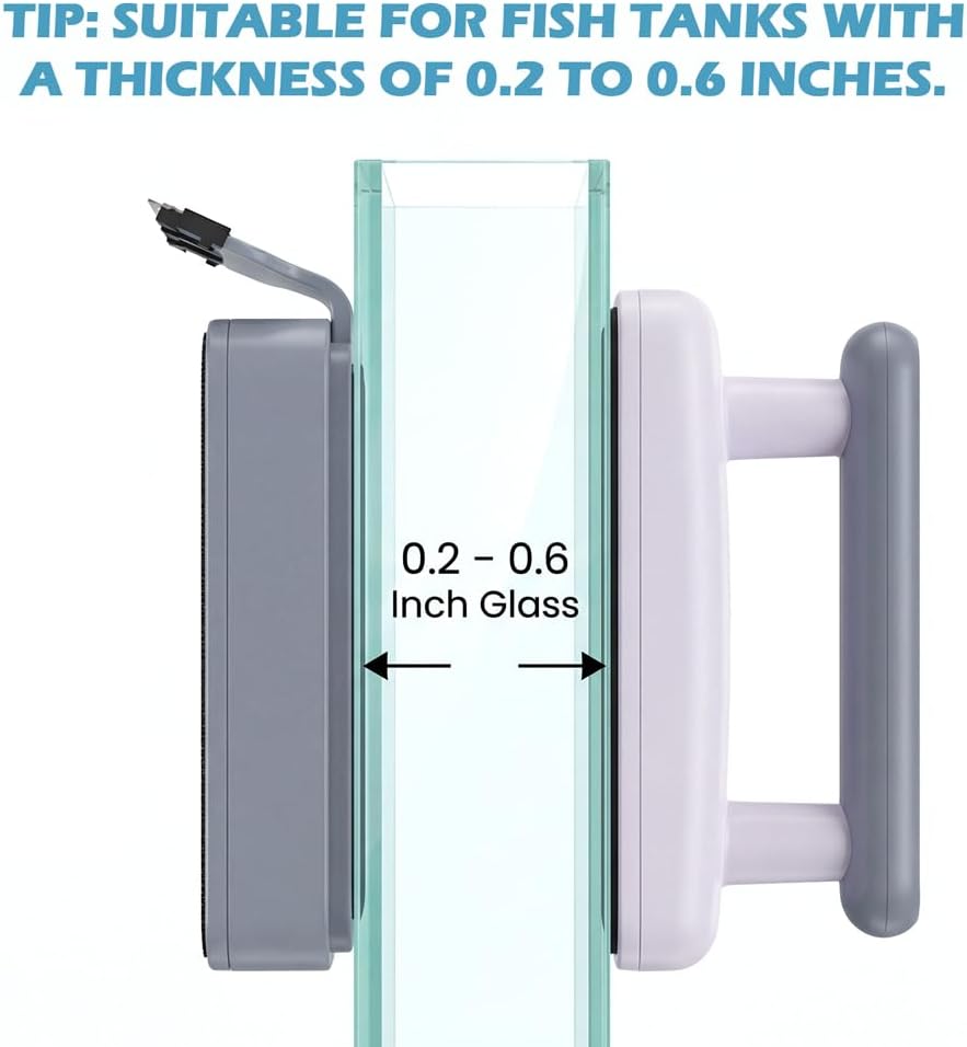 Aquarium Magnetic Glass Cleaner, Double-Side Algae Scraper