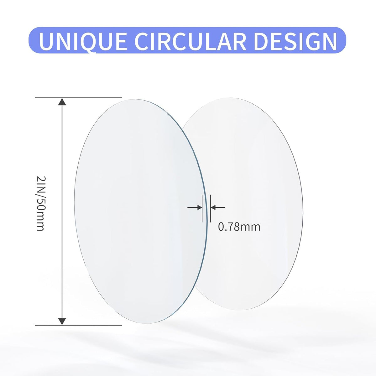 Adhesive Pads,30PCS Double Sided Circular Mounting Tape,2in