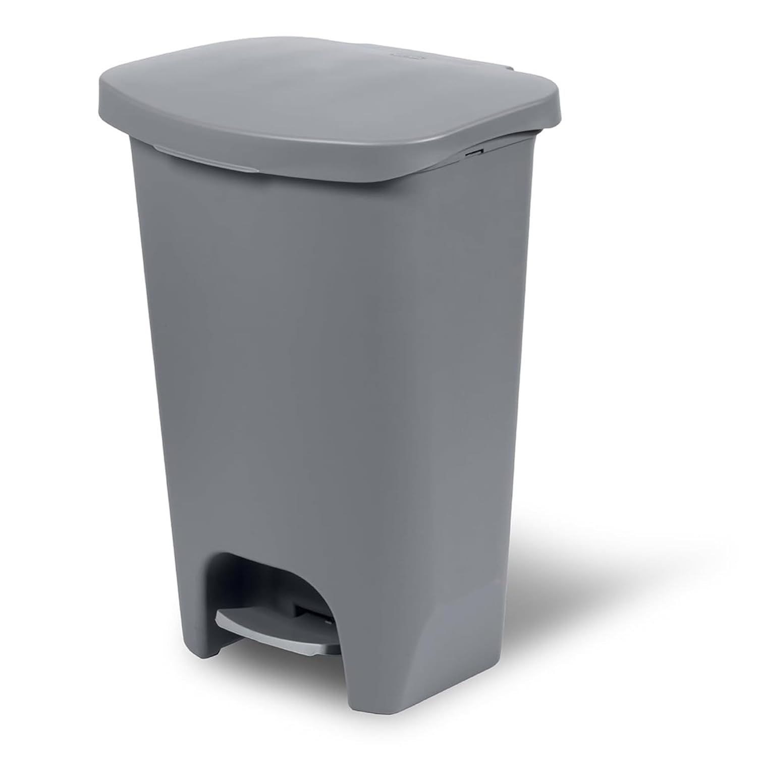 13 Gallon Trash Can with Clorox Odor Protection | Plastic Kitchen Waste Bin | Hands Free with Step On Foot Pedal and