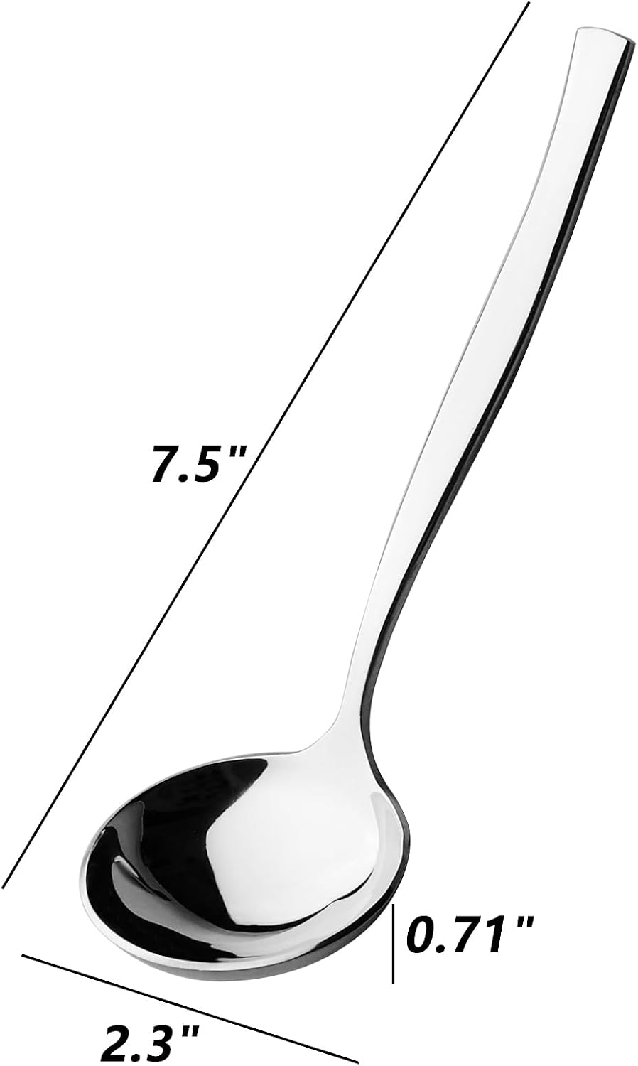 Small Stainless Steel Gravy Ladle, Soup Ladles Serving, 4 Packs | Little Ladle, Dressing Ladles Serving