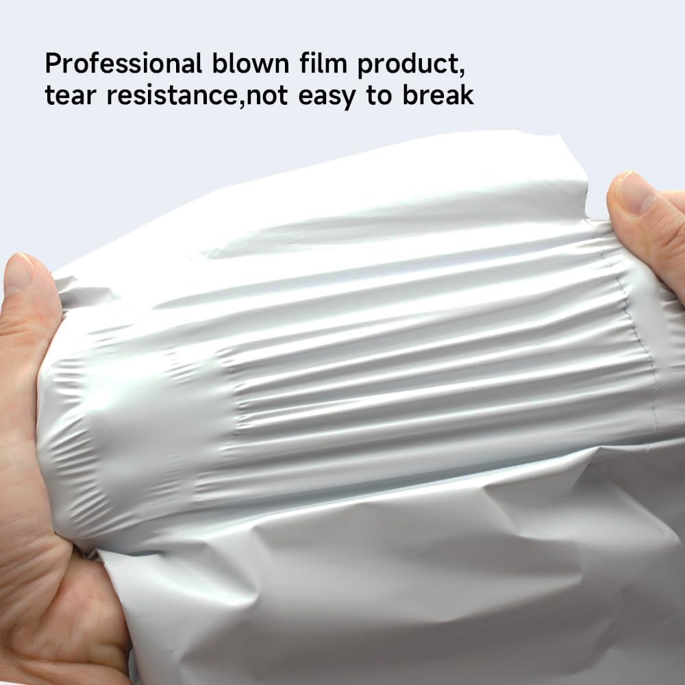 White Poly Mailers 12x15.5 Inch, 200 Pack