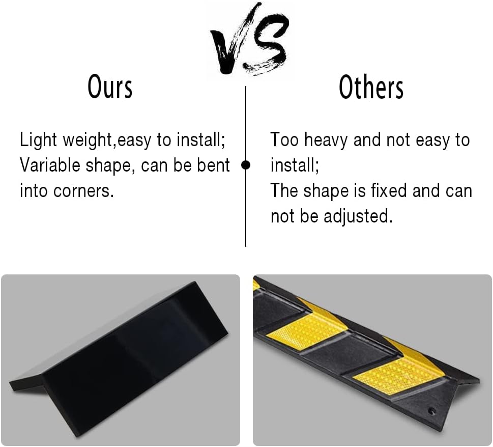 Garage Wall Protector Foam Corner Guard for Parking Lot 4Pk Car Door Bumper