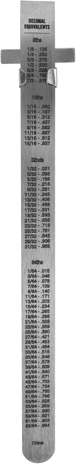 Performance Tool W5707 6 in. Stainless Steel Sliding Depth Gauge