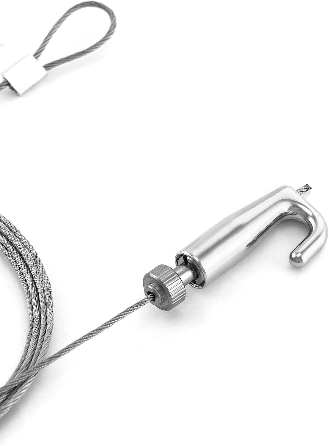 Picture Rail Hooks and Wire, 5 Set Molding Hooks Picture, Heavy Duty Stainless Steel S-Hook