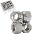 1/2-13 Lock Nut, 20Pcs 304 Stainless Steel Nylock Insert Locking Nuts